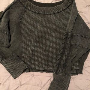 Free People thermal crop top